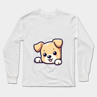 Peeking Dog Long Sleeve T-Shirt